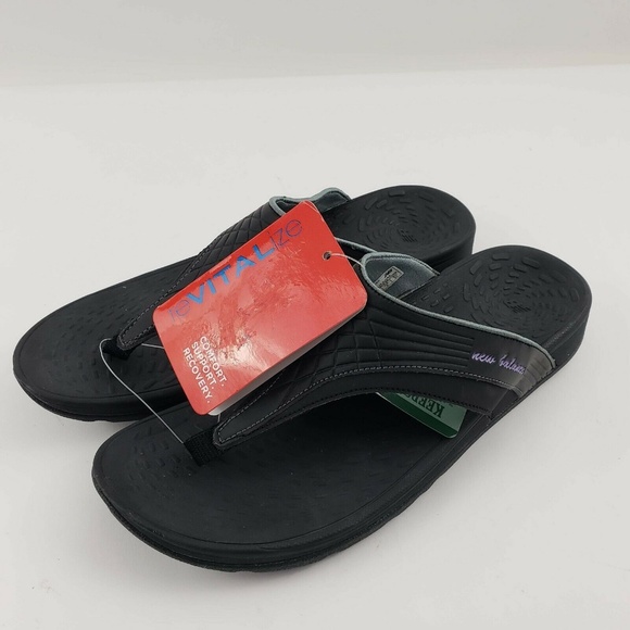 new balance sandals black